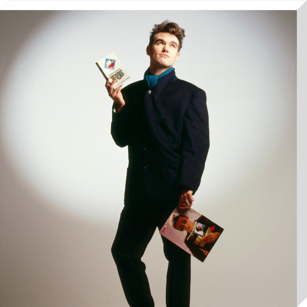 Morrissey portrait print (stretched canvas, large, no frame)