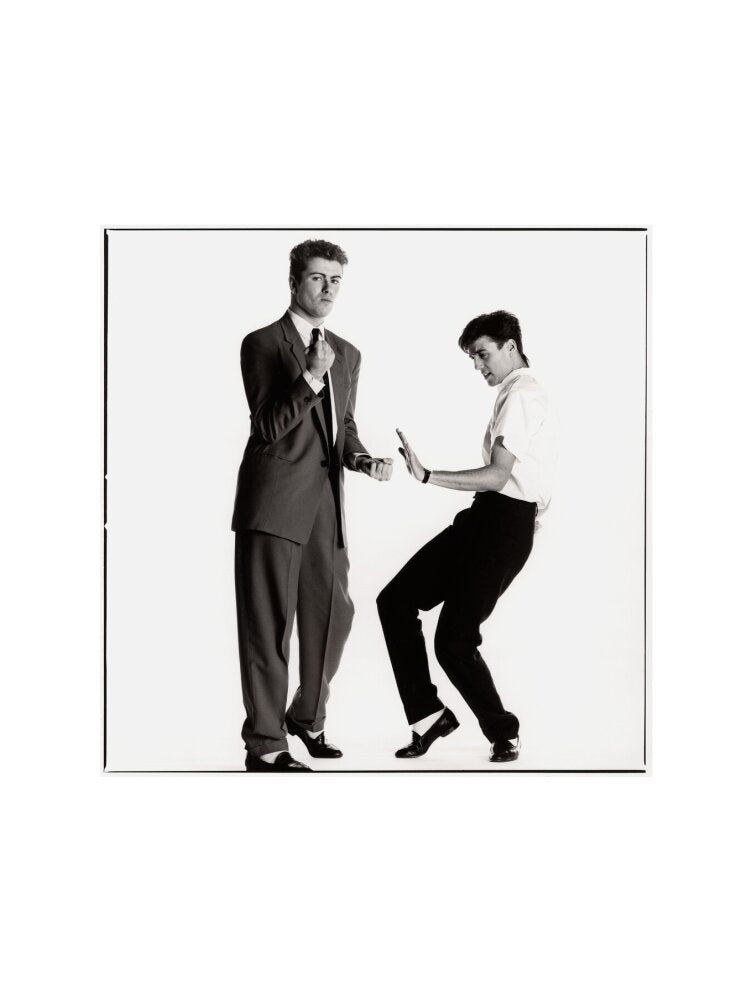 Wham! (george michael; andrew ridgeley) portrait print (art print, medium, no frame)