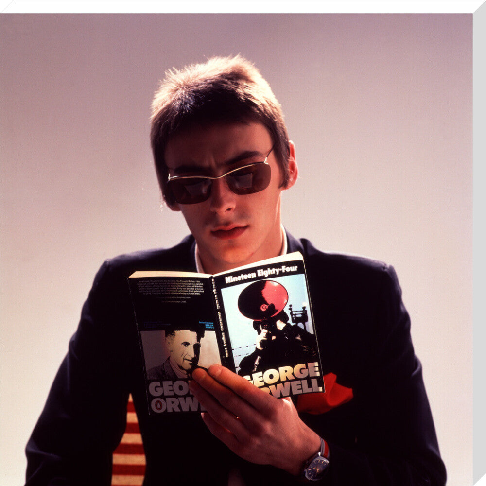Paul weller portrait print (stretched canvas, extra large, no frame)