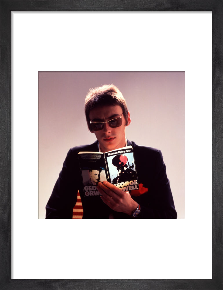Paul weller portrait print (art print, small, black frame)