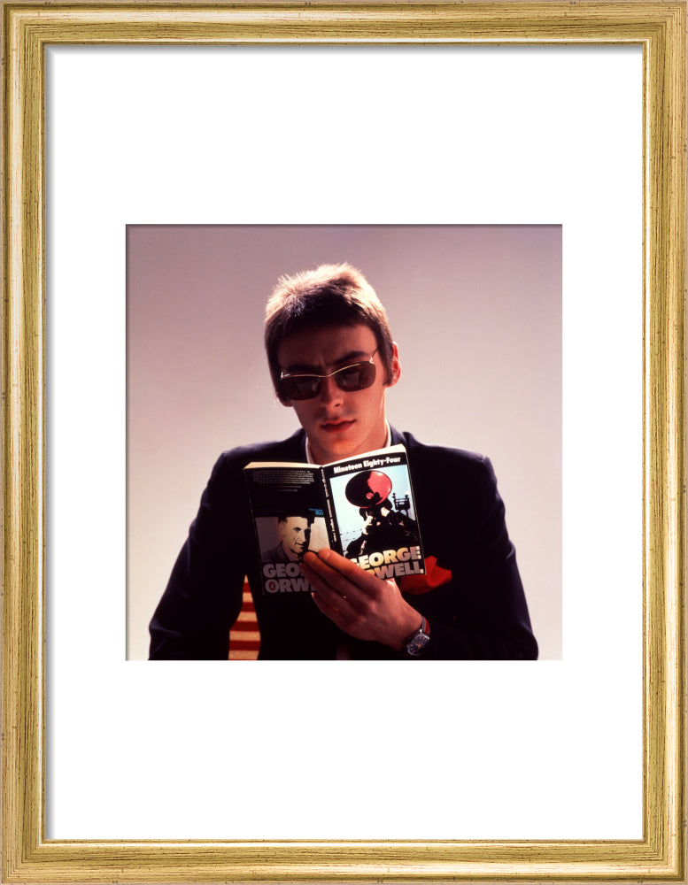 Paul weller portrait print (art print, small, gold frame)