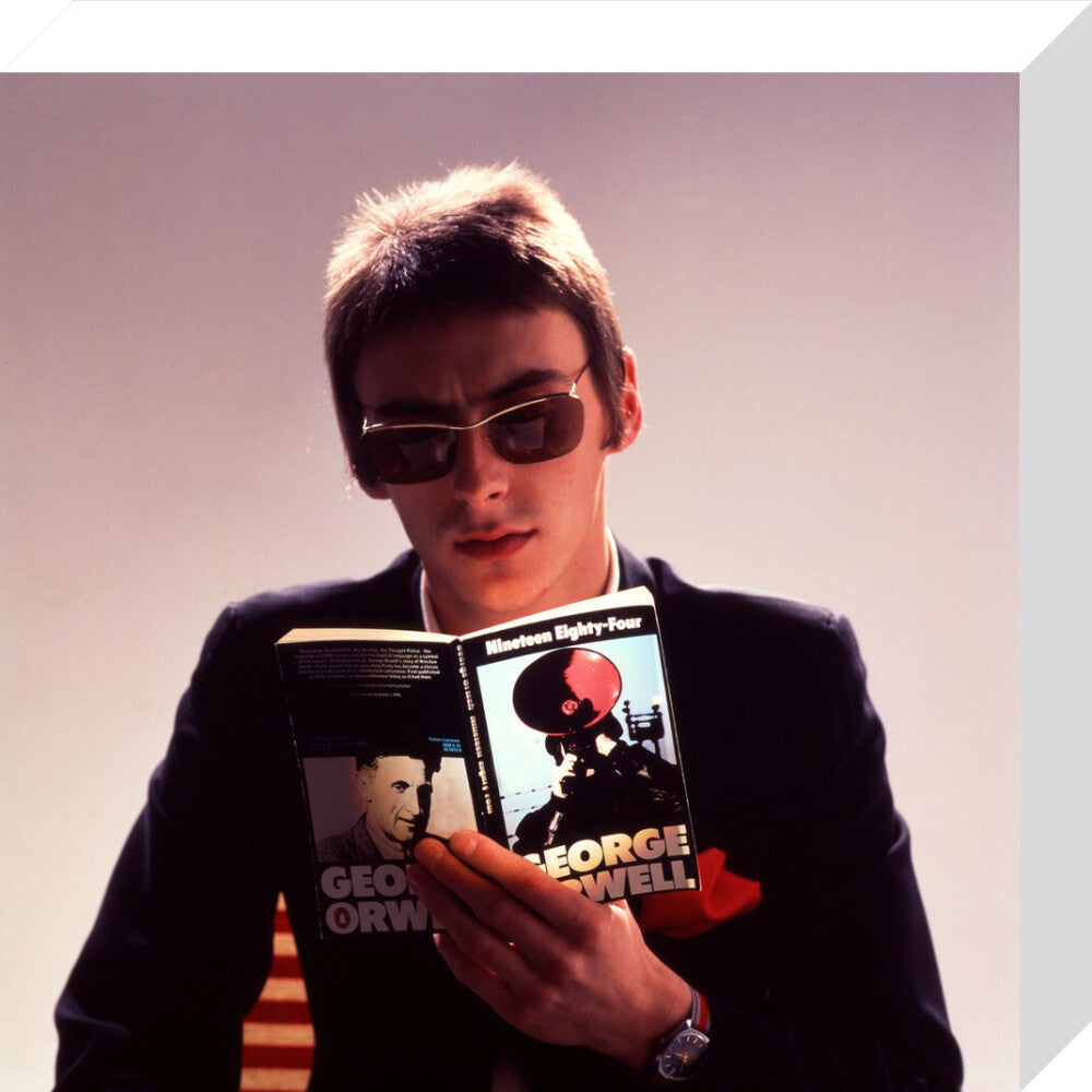 Paul weller portrait print (stretched canvas, small, no frame)