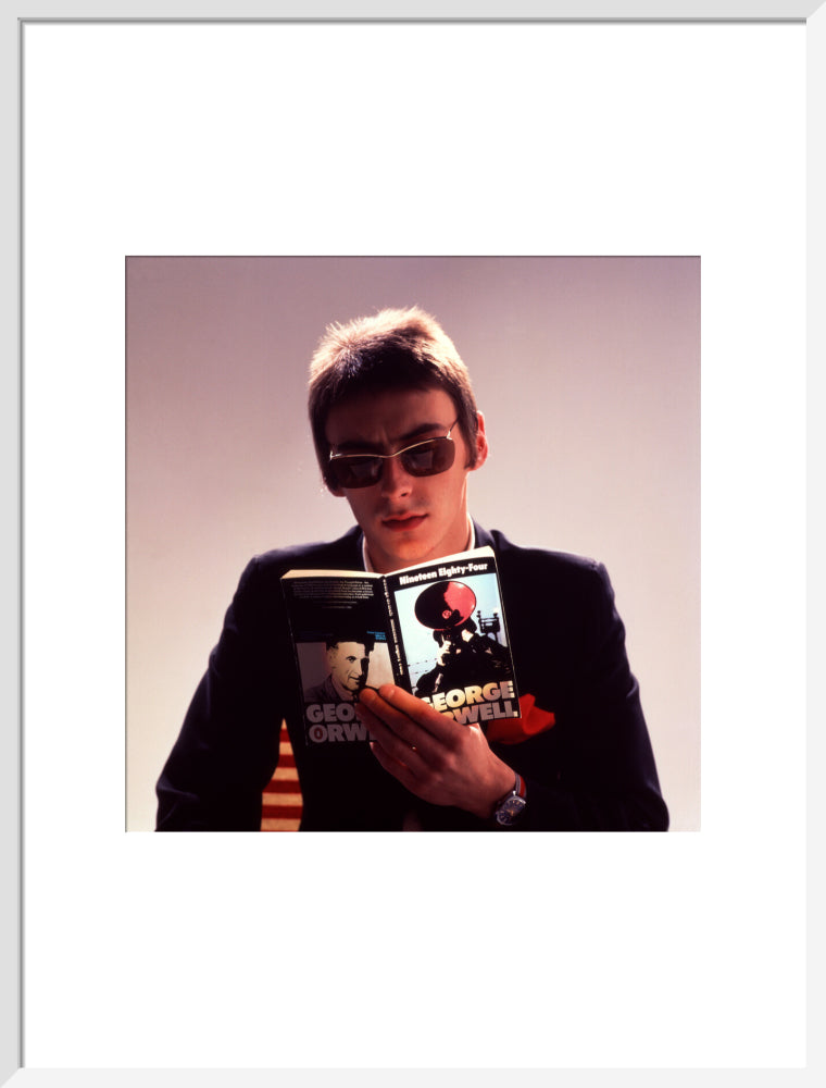 Paul weller portrait print (art print, large, white frame)