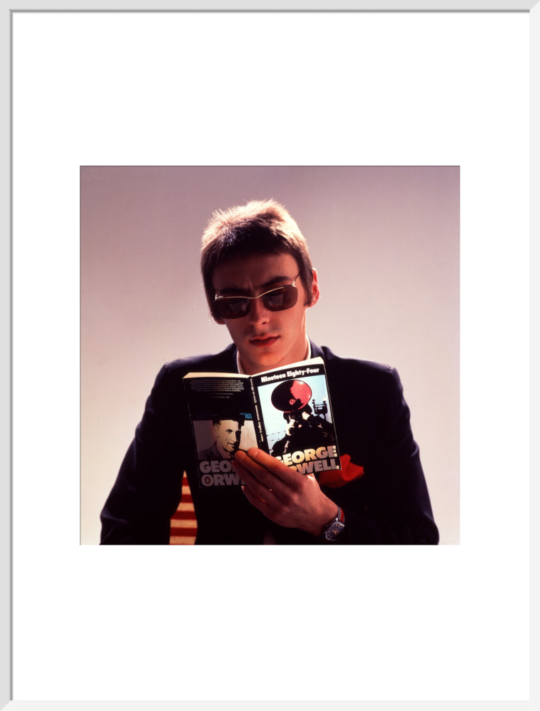 Paul weller portrait print (art print, extra large, white frame)