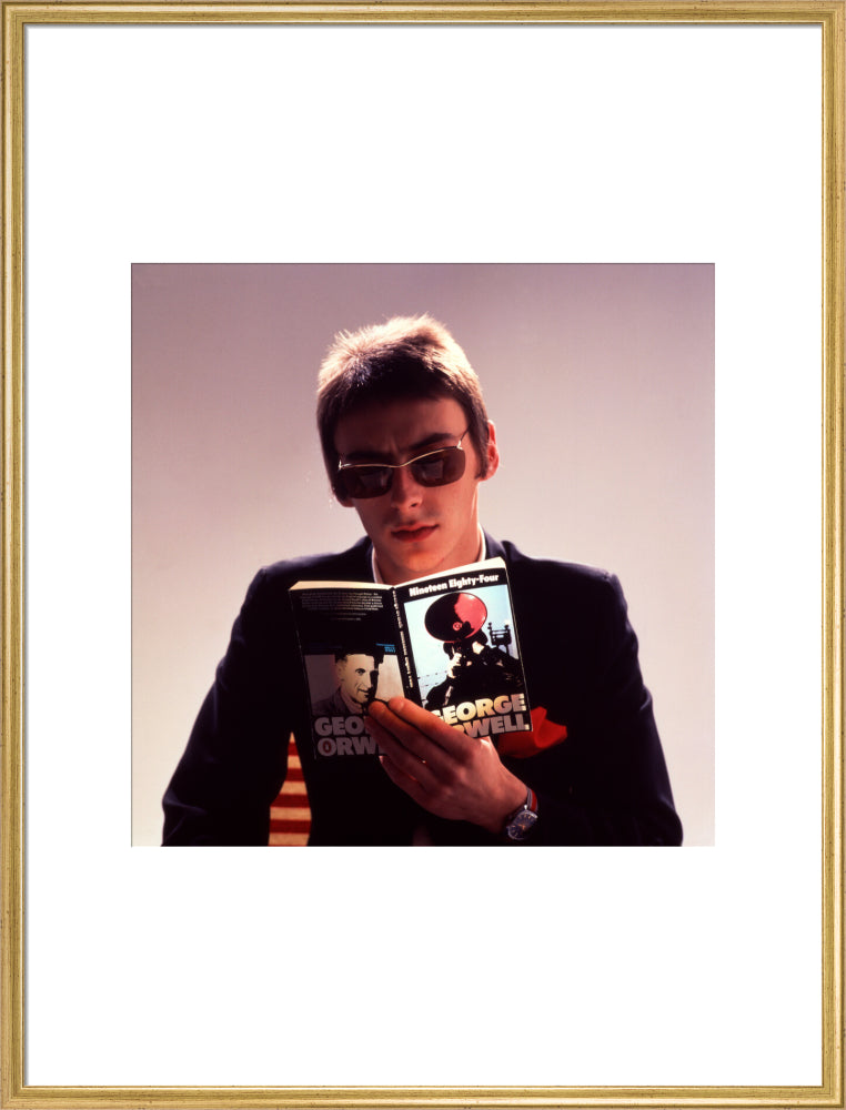 Paul weller portrait print (art print, extra large, gold frame)