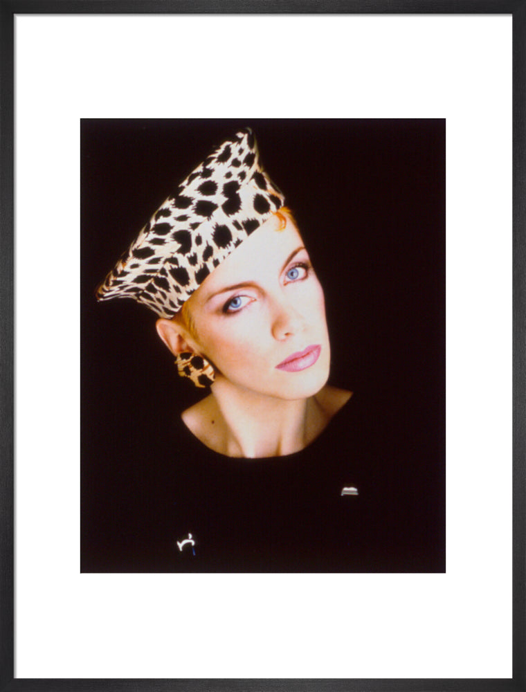 Annie lennox portrait print (art print, large, black frame frame)