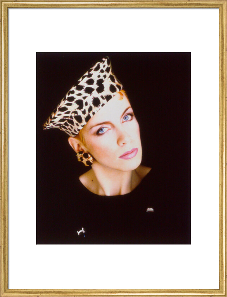 Annie lennox portrait print (art print, large, gold frame frame)
