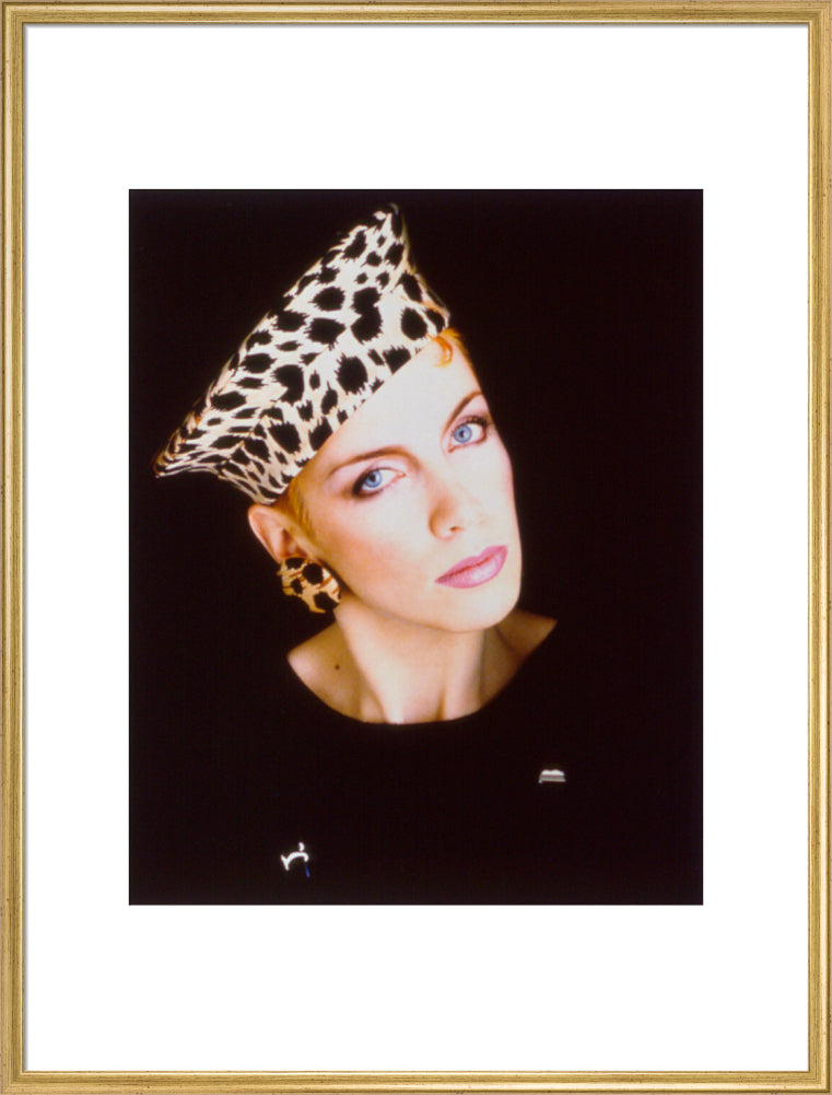 Annie lennox portrait print (art print, extra large, gold frame frame)