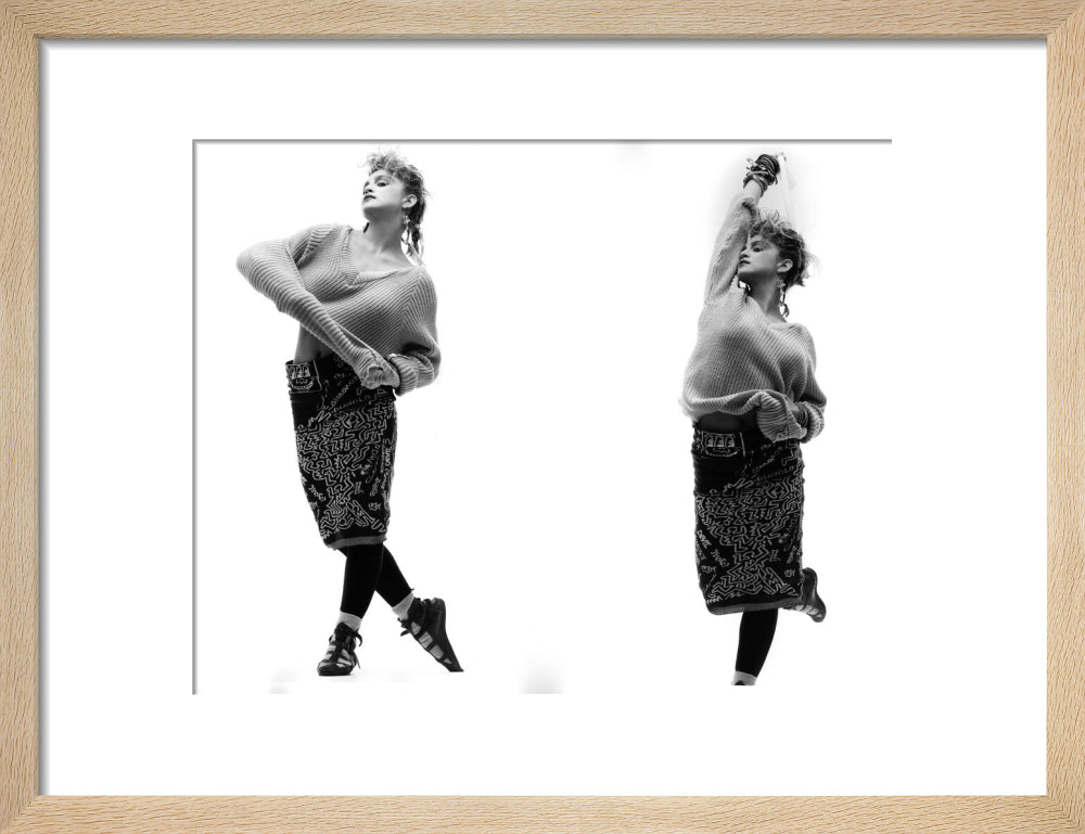 Madonna portrait print (art print, small, natural frame)