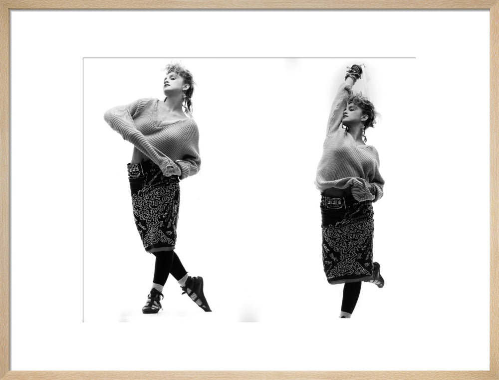 Madonna portrait print (art print, large, natural frame)