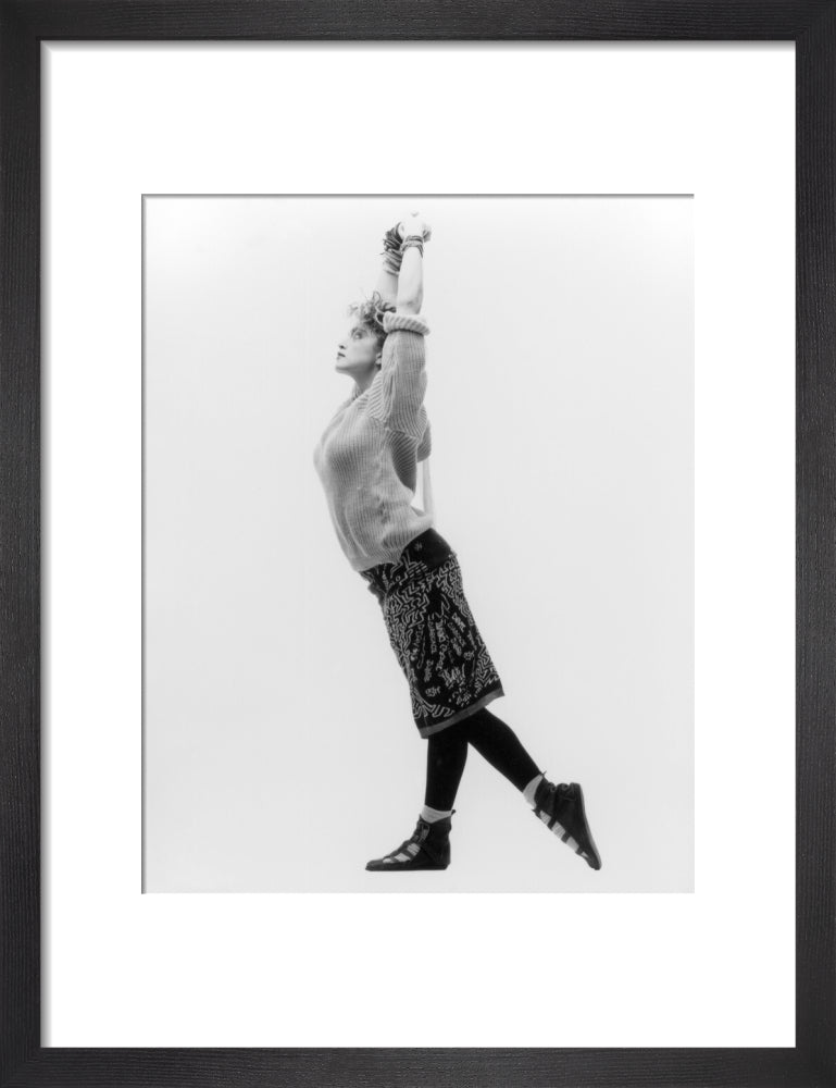 Madonna portrait print (art print, small, black frame)