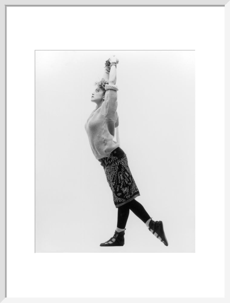 Madonna portrait print (art print, large, white frame)