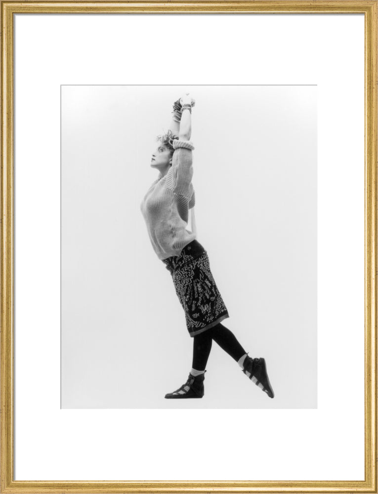 Madonna portrait print (art print, large, gold frame)