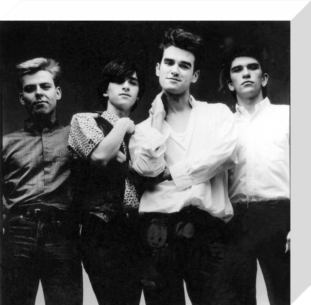 The smiths (andy rourke; johnny marr; morrissey; mike joyce) portrait print (stretched canvas, small, no frame)