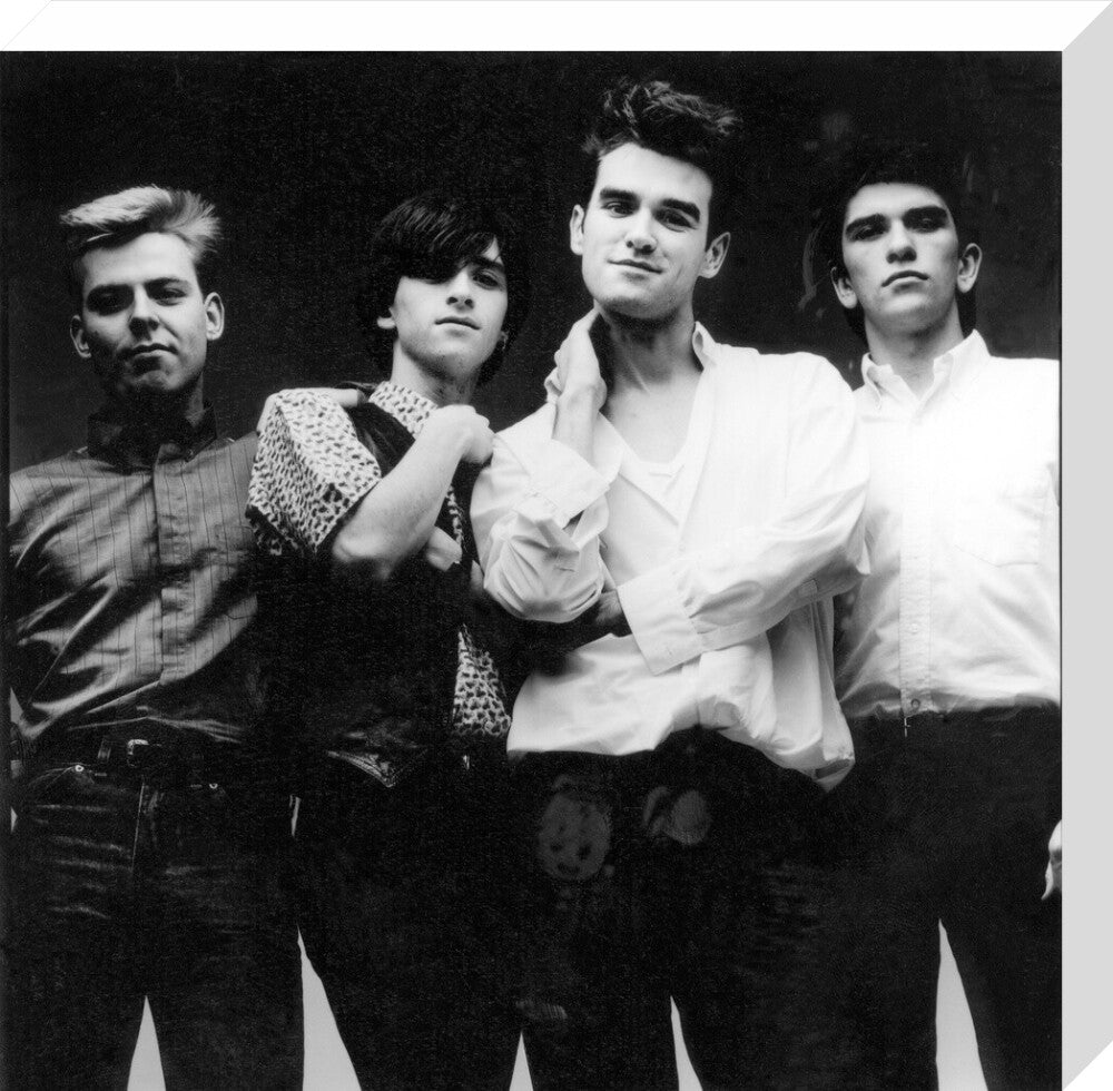 The smiths (andy rourke; johnny marr; morrissey; mike joyce) portrait print (stretched canvas, medium, no frame)