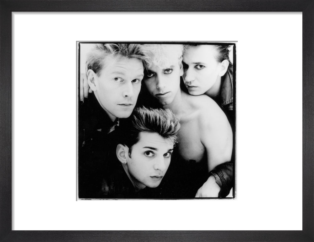 Depeche mode portrait print (art print, small, black frame)