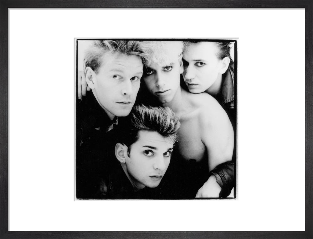 Depeche mode portrait print (art print, medium, black frame)