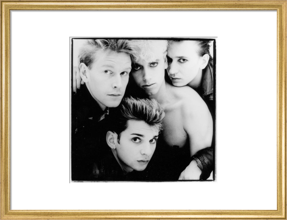 Depeche mode portrait print (art print, medium, gold frame)