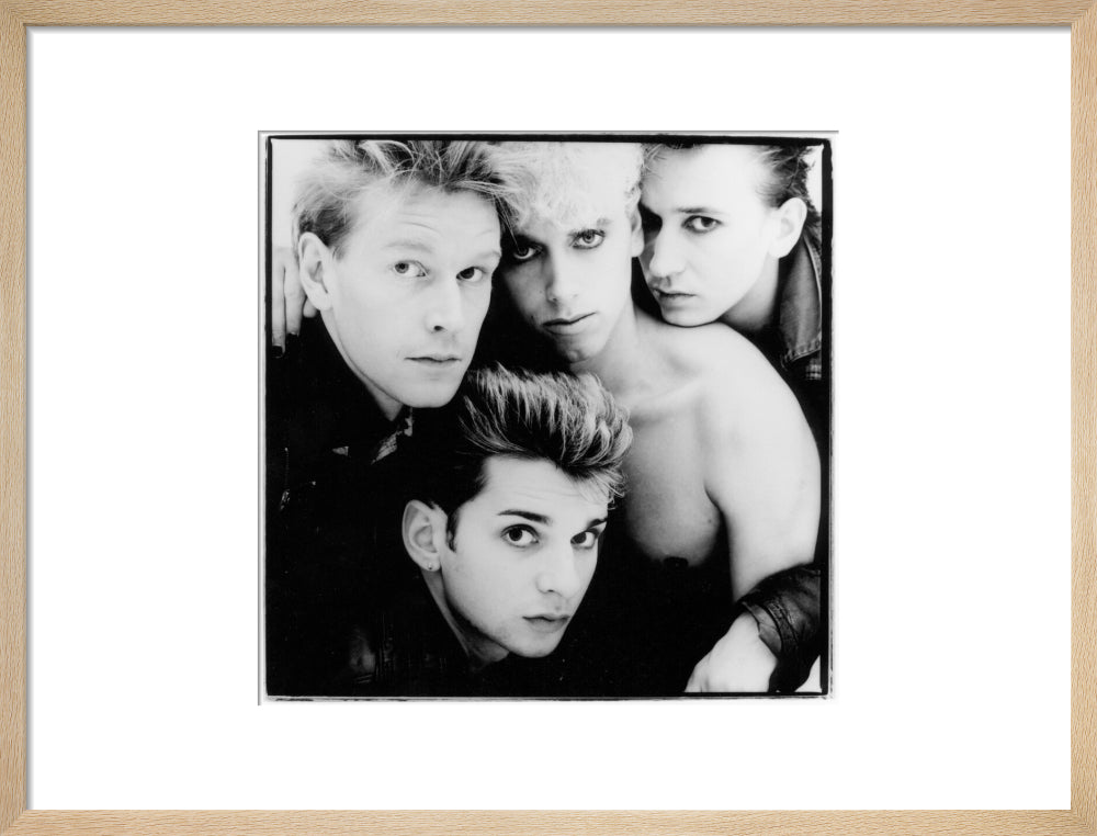 Depeche mode portrait print (art print, medium, natural frame)