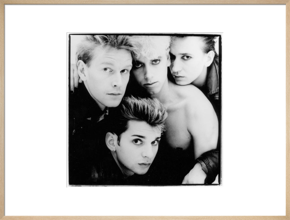 Depeche mode portrait print (art print, extra large, natural frame)