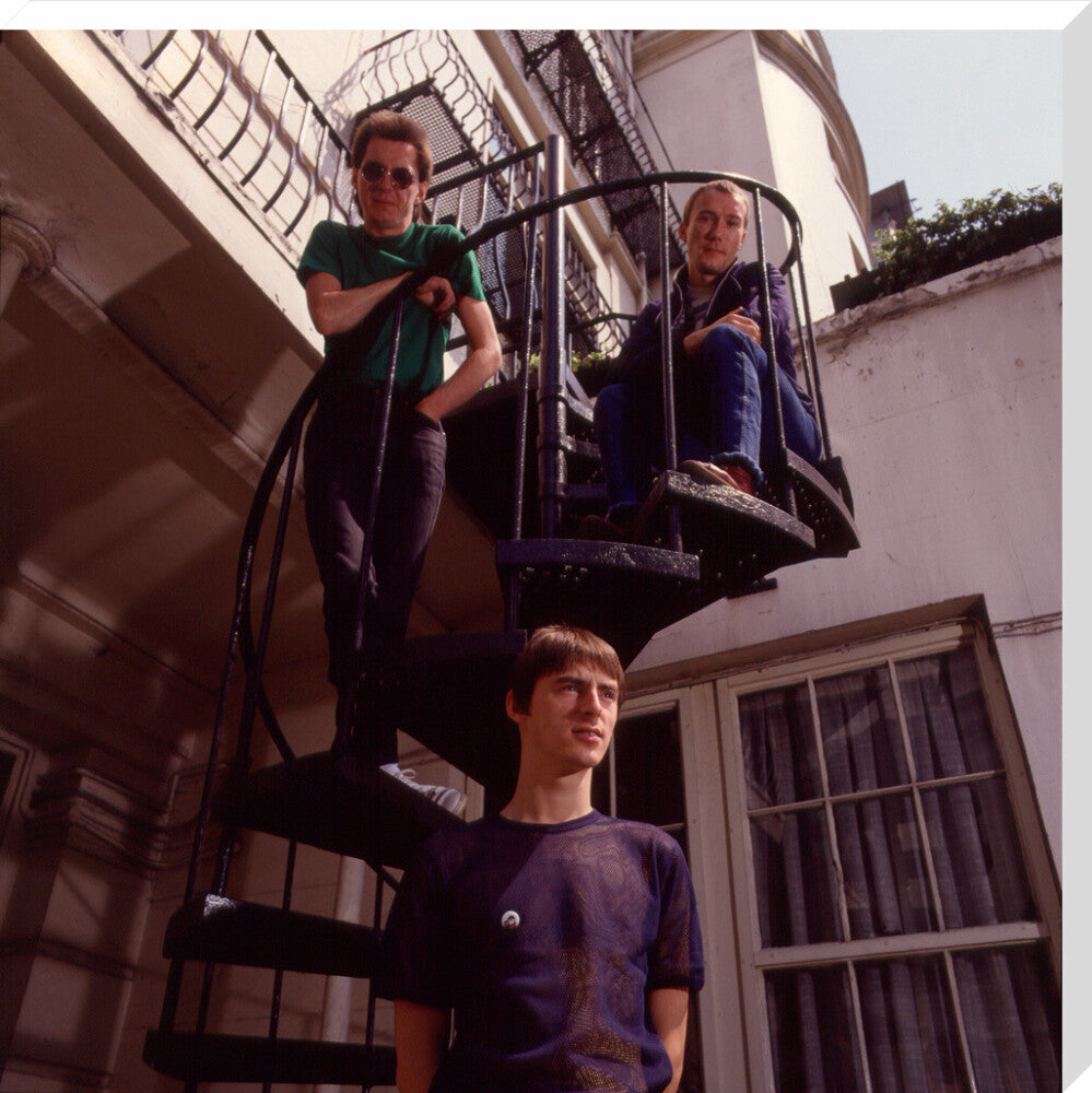 The jam (bruce foxton; paul weller; rick buckler) portrait print (stretched canvas, extra large, no frame)
