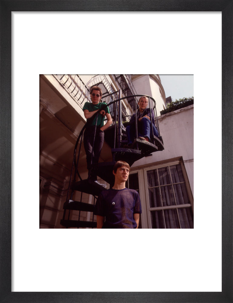The jam (bruce foxton; paul weller; rick buckler) portrait print (art print, small, black frame)