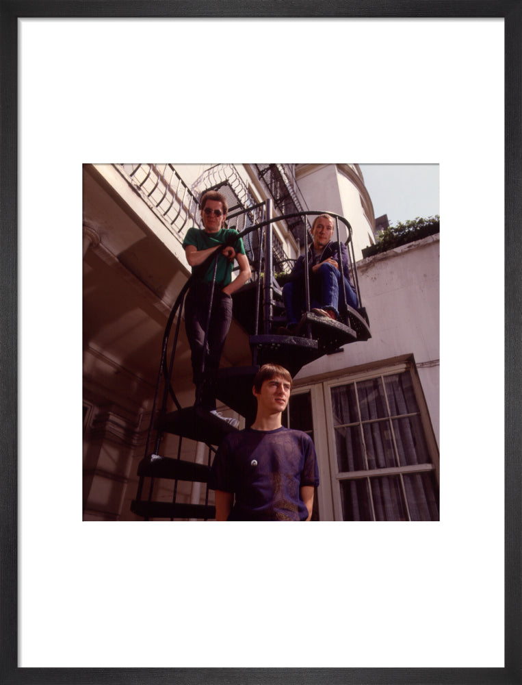 The jam (bruce foxton; paul weller; rick buckler) portrait print (art print, medium, black frame)
