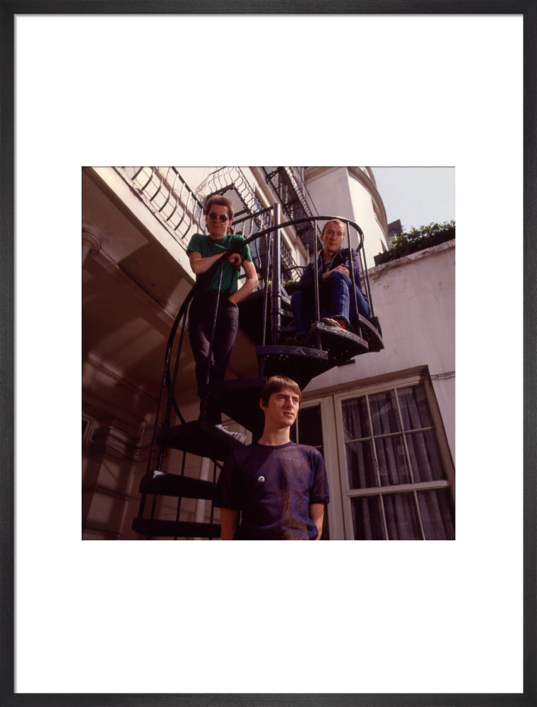 The jam (bruce foxton; paul weller; rick buckler) portrait print (art print, large, black frame)
