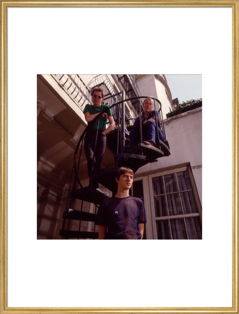 The jam (bruce foxton; paul weller; rick buckler) portrait print (art print, extra large, gold frame)