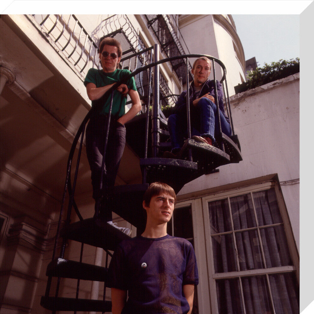 The jam (bruce foxton; paul weller; rick buckler) portrait print (stretched canvas, medium, no frame)