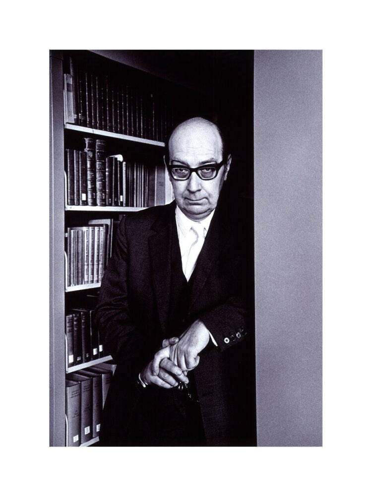 Philip larkin portrait print (art print, small, no frame)