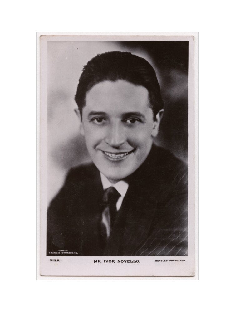 Ivor novello portrait print (art print, large, no frame)