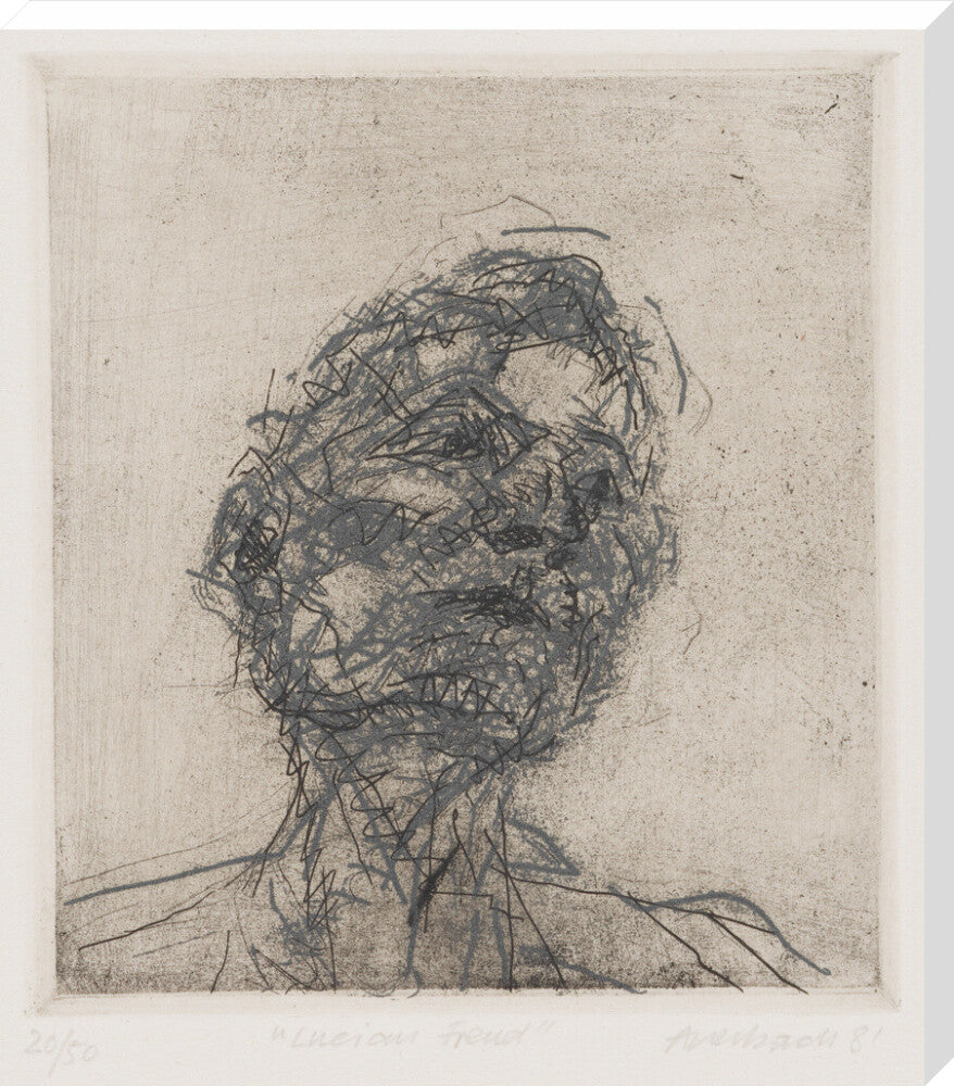 Lucian freud portrait print (stretched canvas, extra large, no frame)