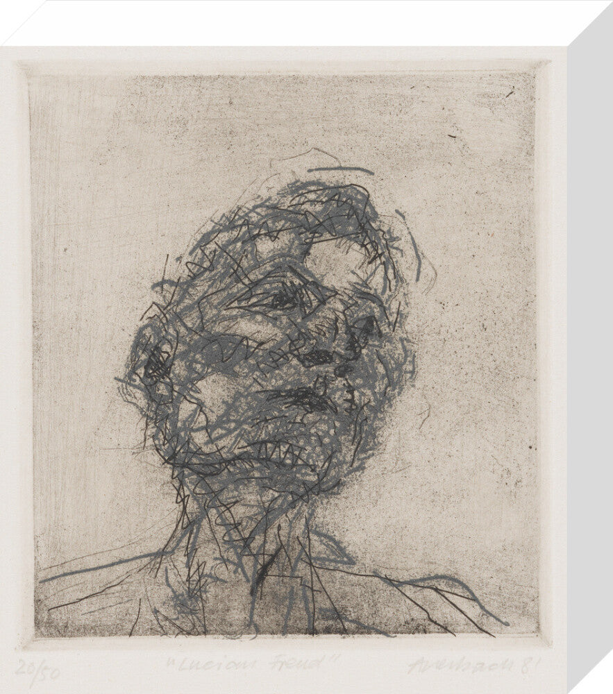 Lucian freud portrait print (stretched canvas, small, no frame)