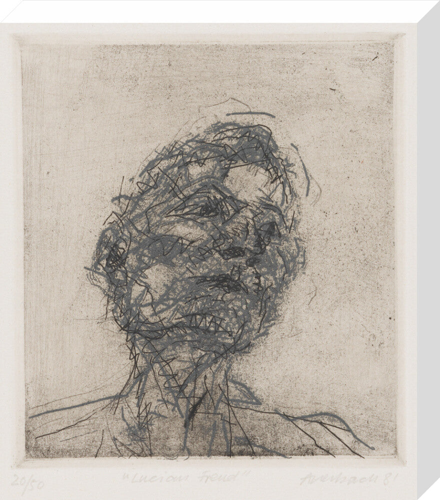 Lucian freud portrait print (stretched canvas, medium, no frame)