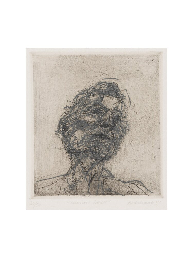 Lucian freud portrait print (art print, small, no frame)