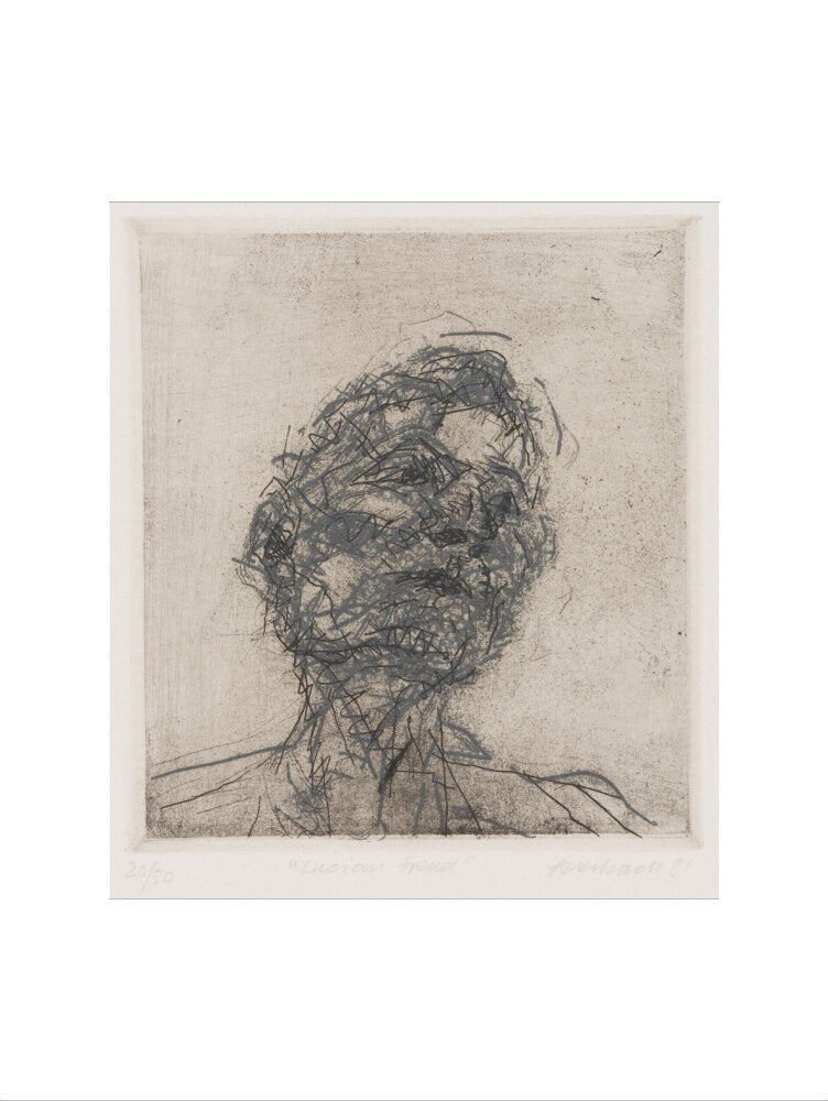 Lucian freud portrait print (art print, medium, no frame)
