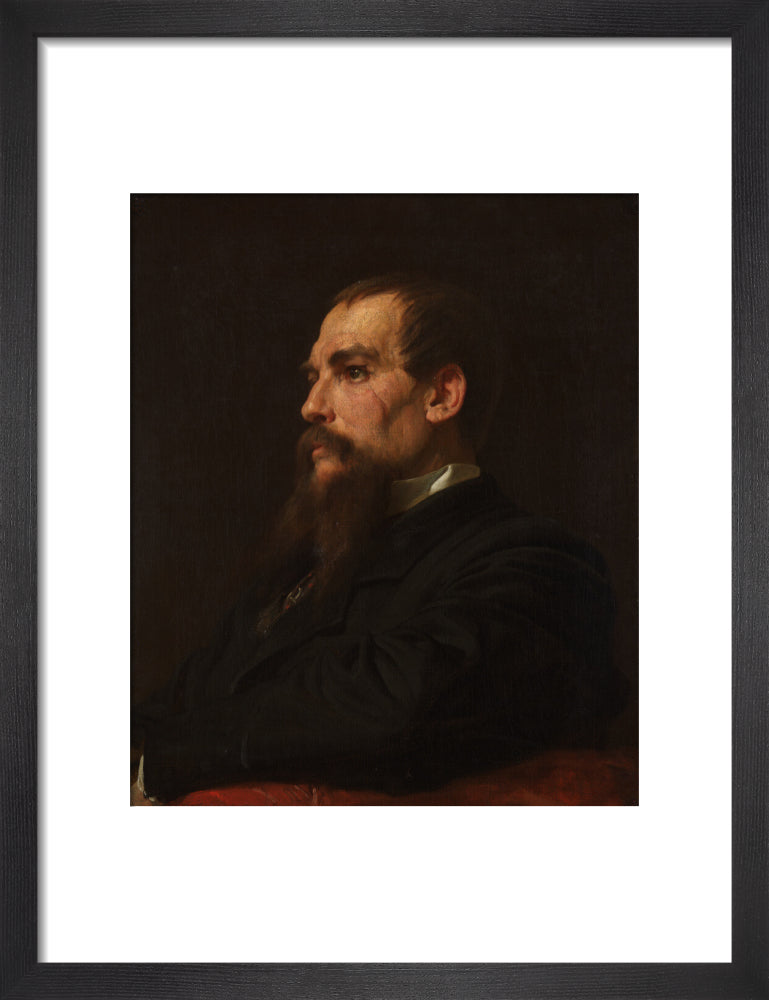 Sir richard francis burton portrait print (art print, small, black frame)