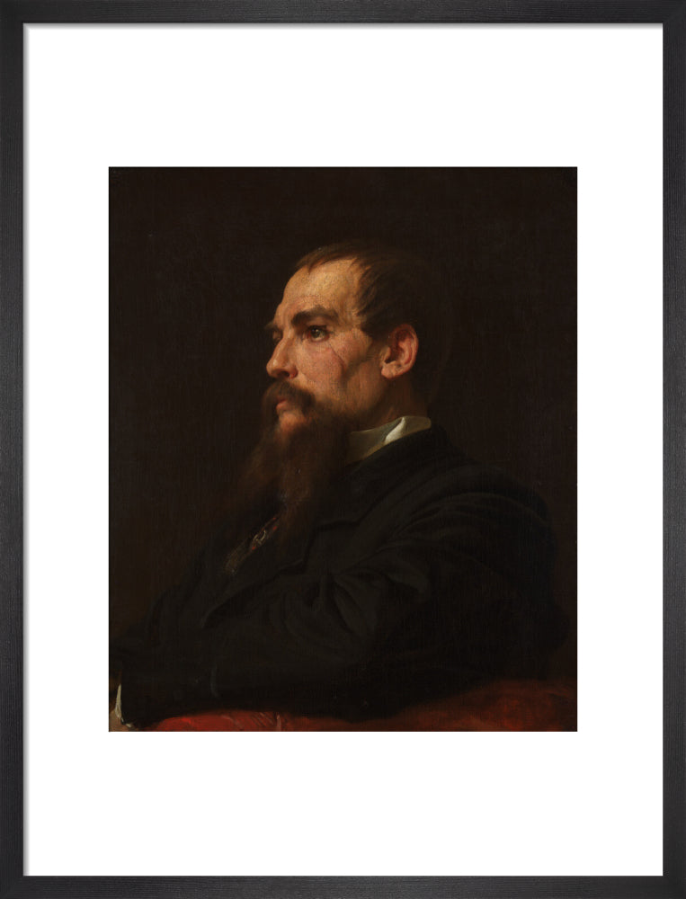 Sir richard francis burton portrait print (art print, medium, black frame)