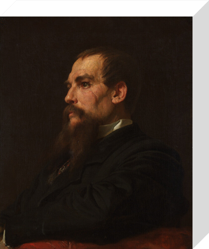 Sir richard francis burton portrait print (stretched canvas, small, no frame)