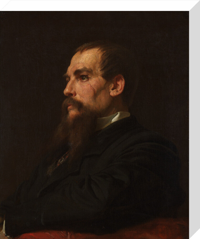 Sir richard francis burton portrait print (stretched canvas, medium, no frame)