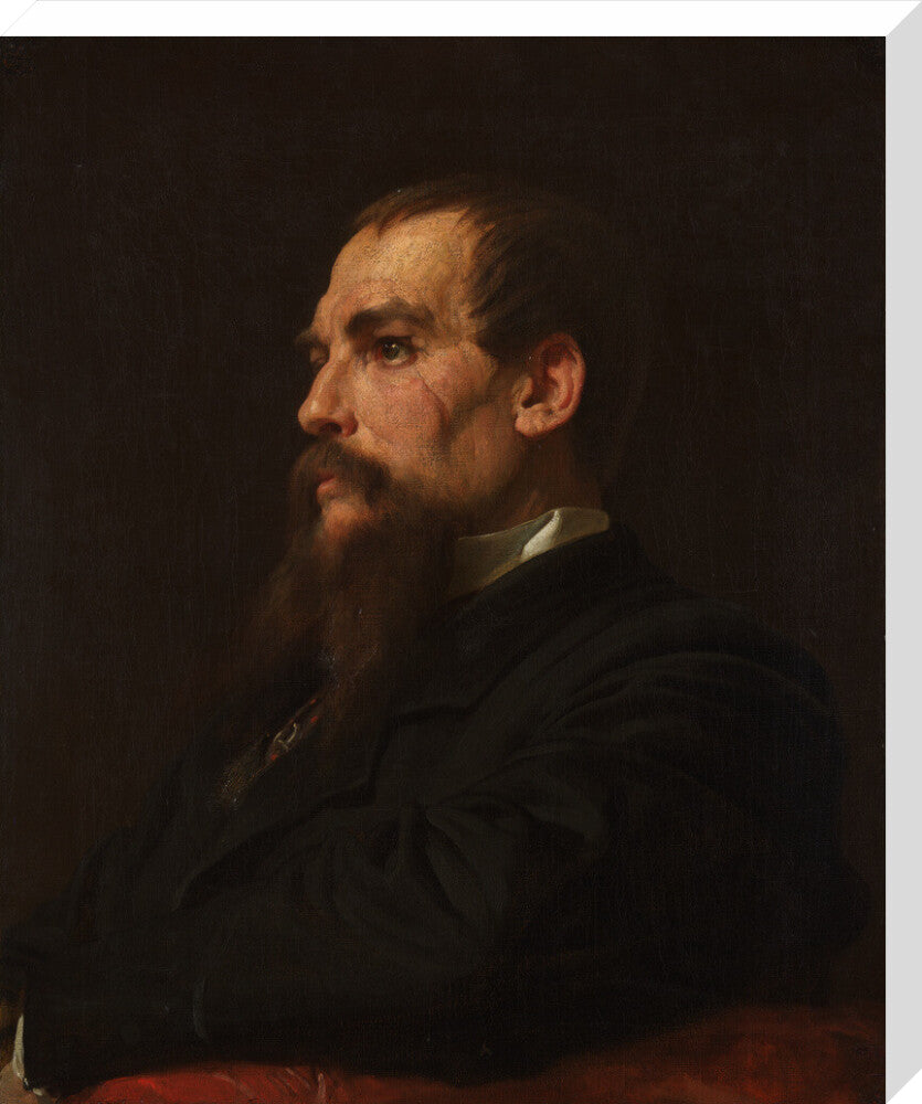 Sir richard francis burton portrait print (stretched canvas, large, no frame)