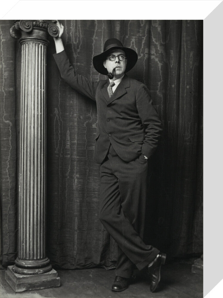 Wyndham lewis portrait print (stretched canvas, small, no frame)