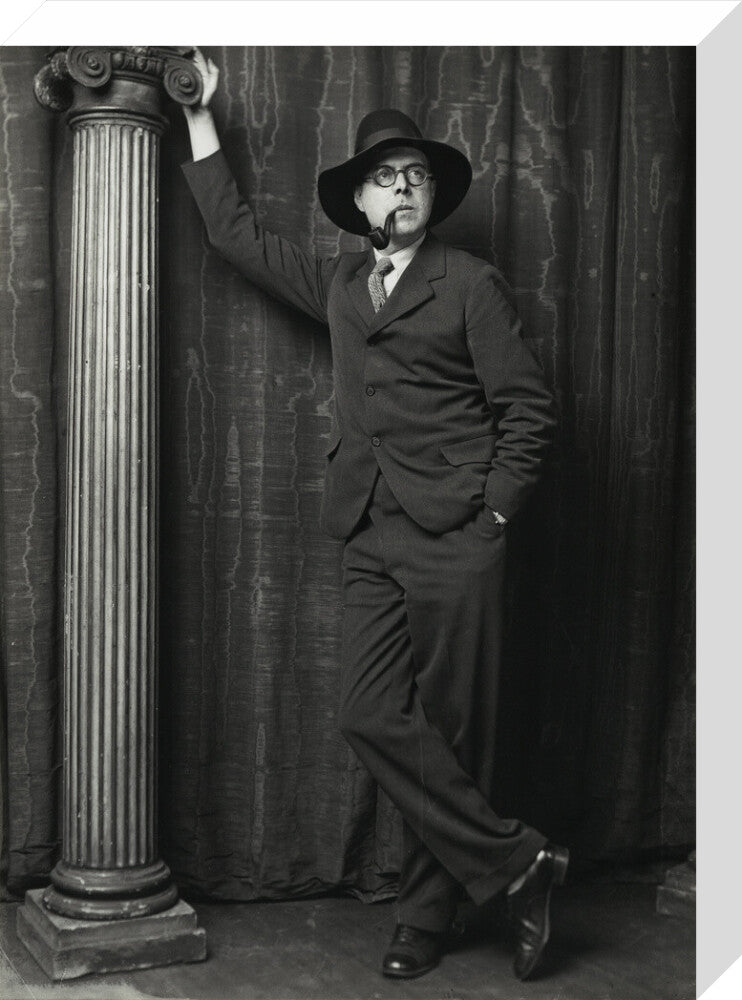 Wyndham lewis portrait print (stretched canvas, medium, no frame)