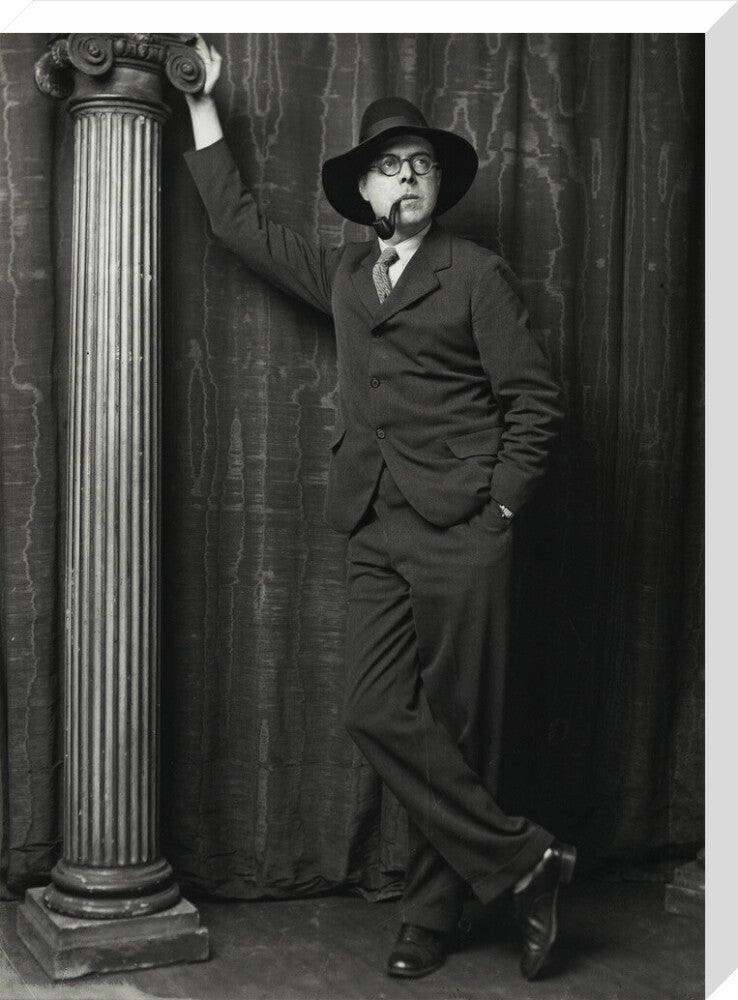 Wyndham lewis portrait print (stretched canvas, large, no frame)