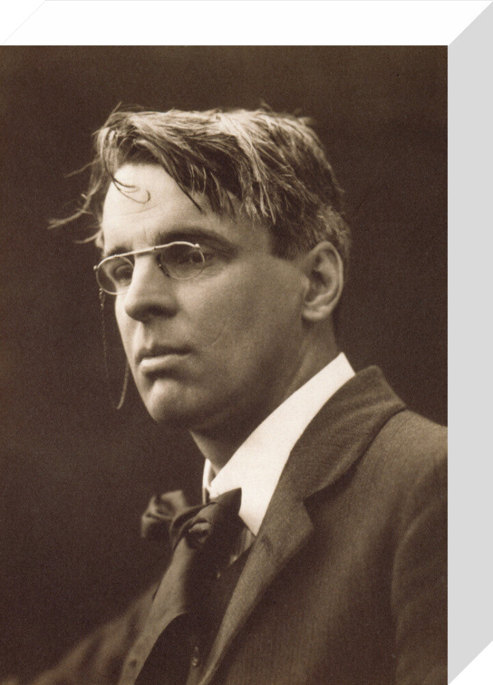 W.b. yeats portrait print (stretched canvas, small, no frame)