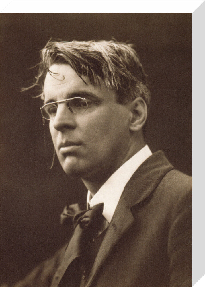 W.b. yeats portrait print (stretched canvas, medium, no frame)
