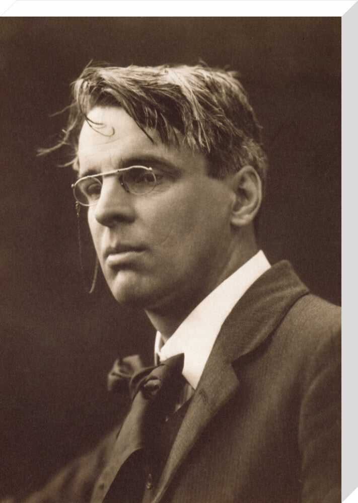 W.b. yeats portrait print (stretched canvas, large, no frame)