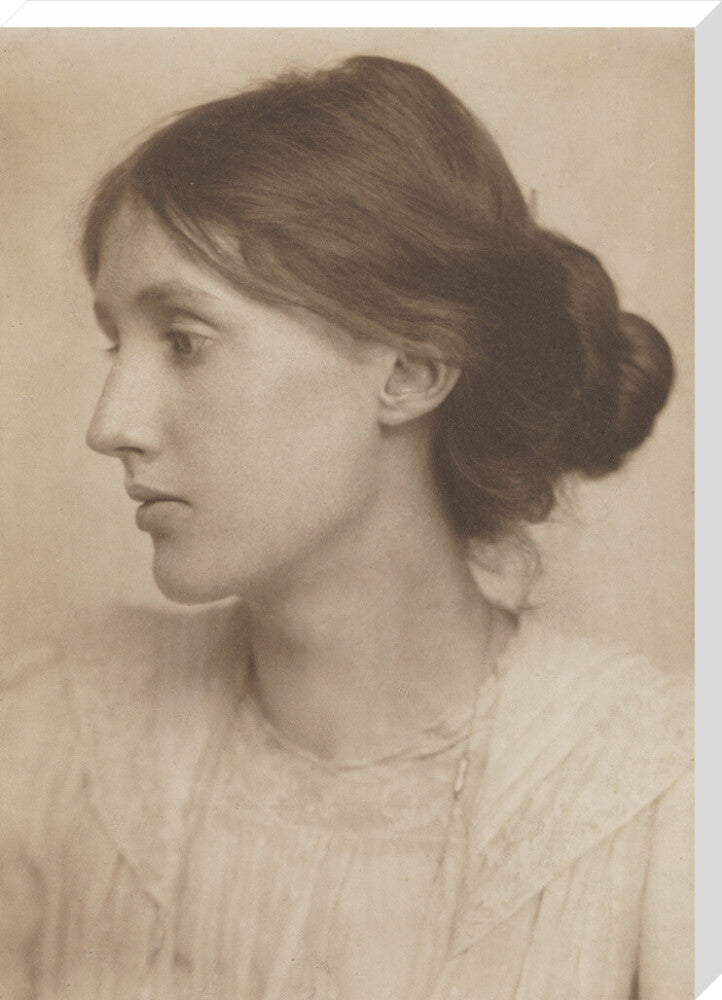 Virginia woolf portrait print (stretched canvas, extra large, no frame)