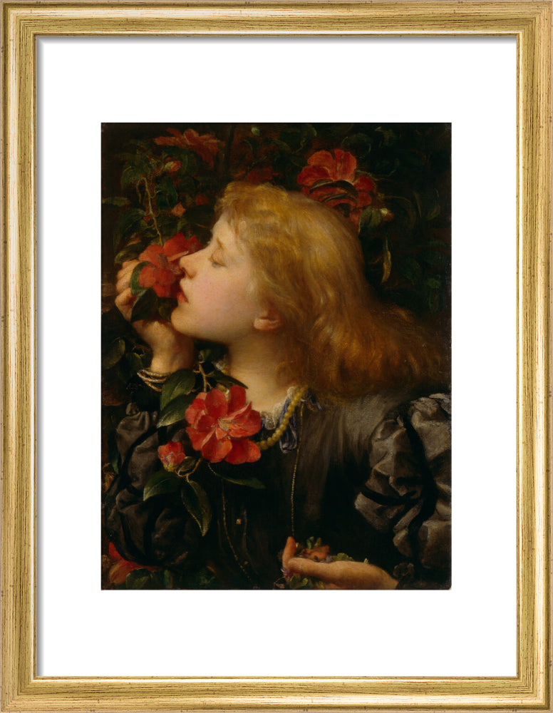 Ellen terry ('choosing') portrait print (art print, small, gold frame)